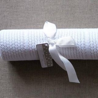Бяло плетено одеяло  GEG0019