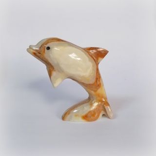 Фигурки от естествен камък ( делфин )  FK073