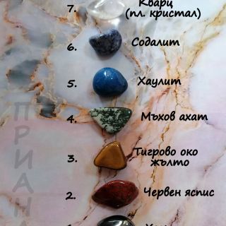 Колекции естествени камъни "7 чакри"  KOL107