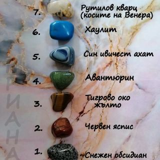 Колекции естествени камъни "7 чакри"  KOL107