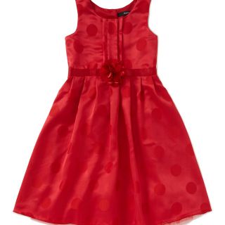 Официална червена рокля с цвете  WGF952
