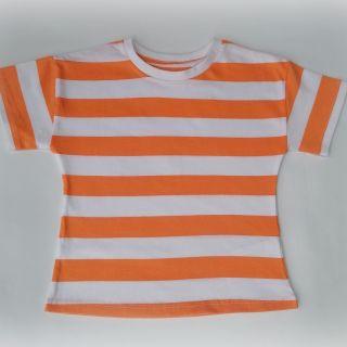 Оранжева тениска на райе GNX1264-3