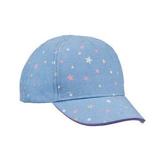 Синя шапка на звездички MR9032