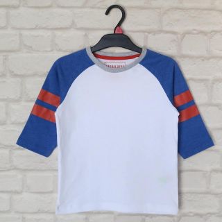 Тениска с 3/4 ръкав в бяло и синьо GMAT1023-2