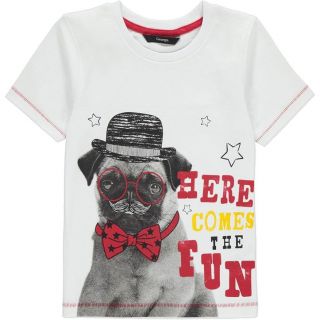 Тениска с куче и папийонка DGE422