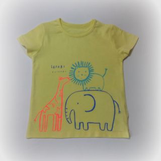 Електриковожълта тениска с животни DMR9030
