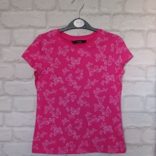 Розова тениска с пеперуди  GGE1759
