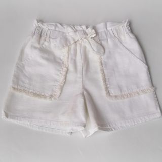 Бели панталонки с панделка GMAT1231-1