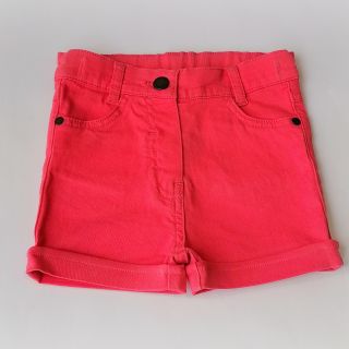 Дънкови къси панталонки в цвят диня WGF742