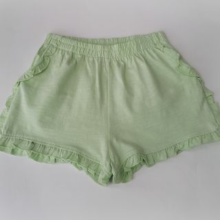 Млечнозелени къси панталонки с къдрици GNX1275-1