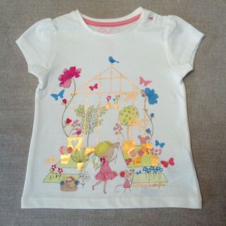 Тениска с момиченце, цветя и пеперуди MDK190