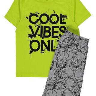 Електриковозелена пижама COOL VIBES DGE9015