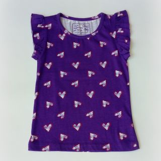 Лилава тениска със сърчица WPF2437-1