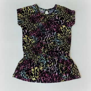 Блузка с цветно-леопардов десен G713