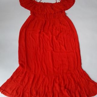 Червена лятна рокля G500