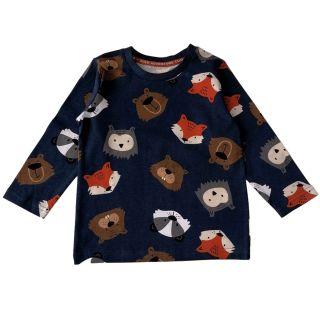 Тъмносиня блуза с полярни животни DMAT1237-2