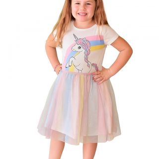 Рокля с еднорог и тюл  GHM1288