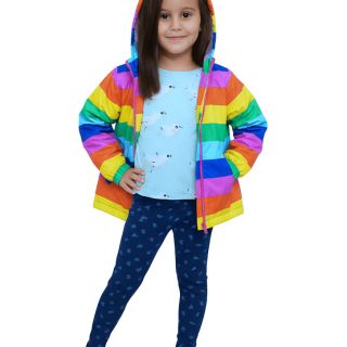 Тънко яке на цветно райе GNX1250