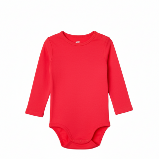 Червено боди от органичен памук GHM679-1
