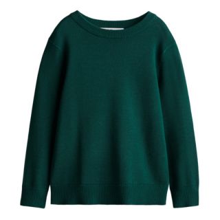 Тъмнозелен пуловер  DHM1301