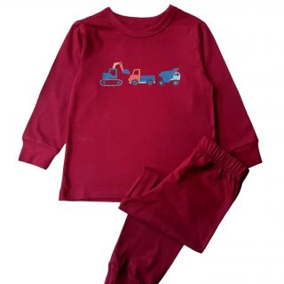 Пижама в бордо с камиони DMAT1276-2