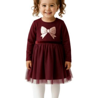 Рокля в бордо с панделка WGF7043