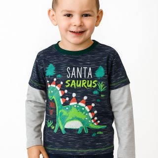 Коледна блузка с динозавър DGE427 Коледна блузка с динозавър DGE427