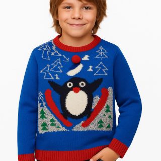 Пуловер с пингвинче WGM7028 Пуловер с пингвинче WGM7028