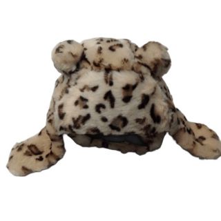 Кожена ушанка с леопардов десен WPF1102 Кожена ушанка с леопардов десен WPF1102