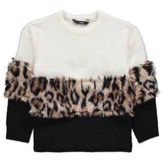 Пуловер с леопардова шарка GGE5041