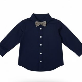 Комплект от тъмносиня риза с папийонка  DMAT3113