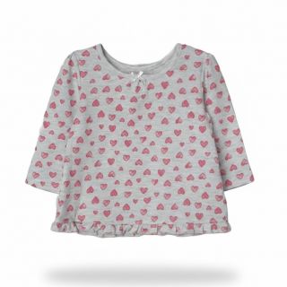 Сива блузка на сърчица GGE1154-4