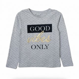 Блуза на точки с надпис GPM1136