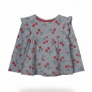 Сива блузка с черешки GTY3122-2