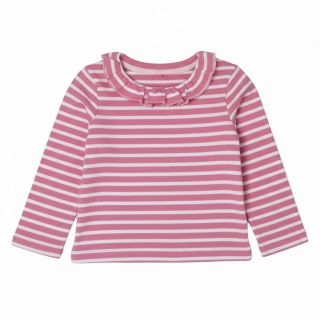 Блуза на райе с къдрици VGE241-1