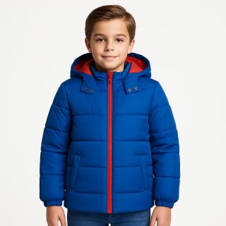 Зимно яке в синьо и червено GMT666