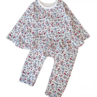 Бял комплект с черешки и цветя  GMAT1278-2