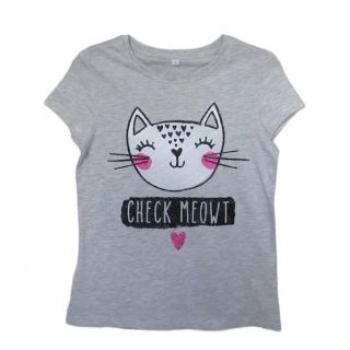 Сива тениска с коте GGE1758