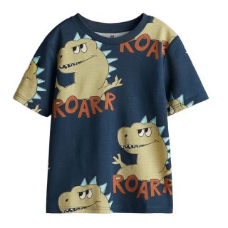 Tъмносива тениска с динозаври DHM1345