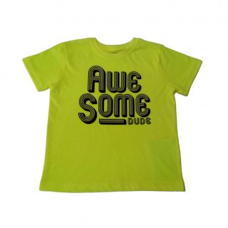 Електриковожълта тениска AWESOME DUDE DPM7811