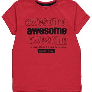Червена тениска AWESOME GE9021