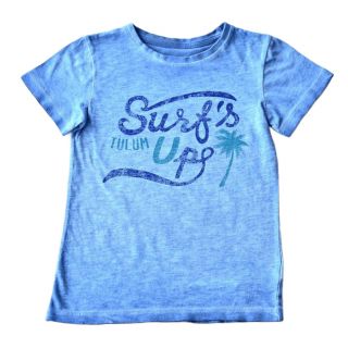 Синя тениска с палма и надпис GTL1114