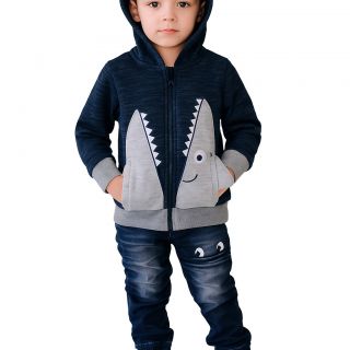 Суитшърт с акула DGE1160